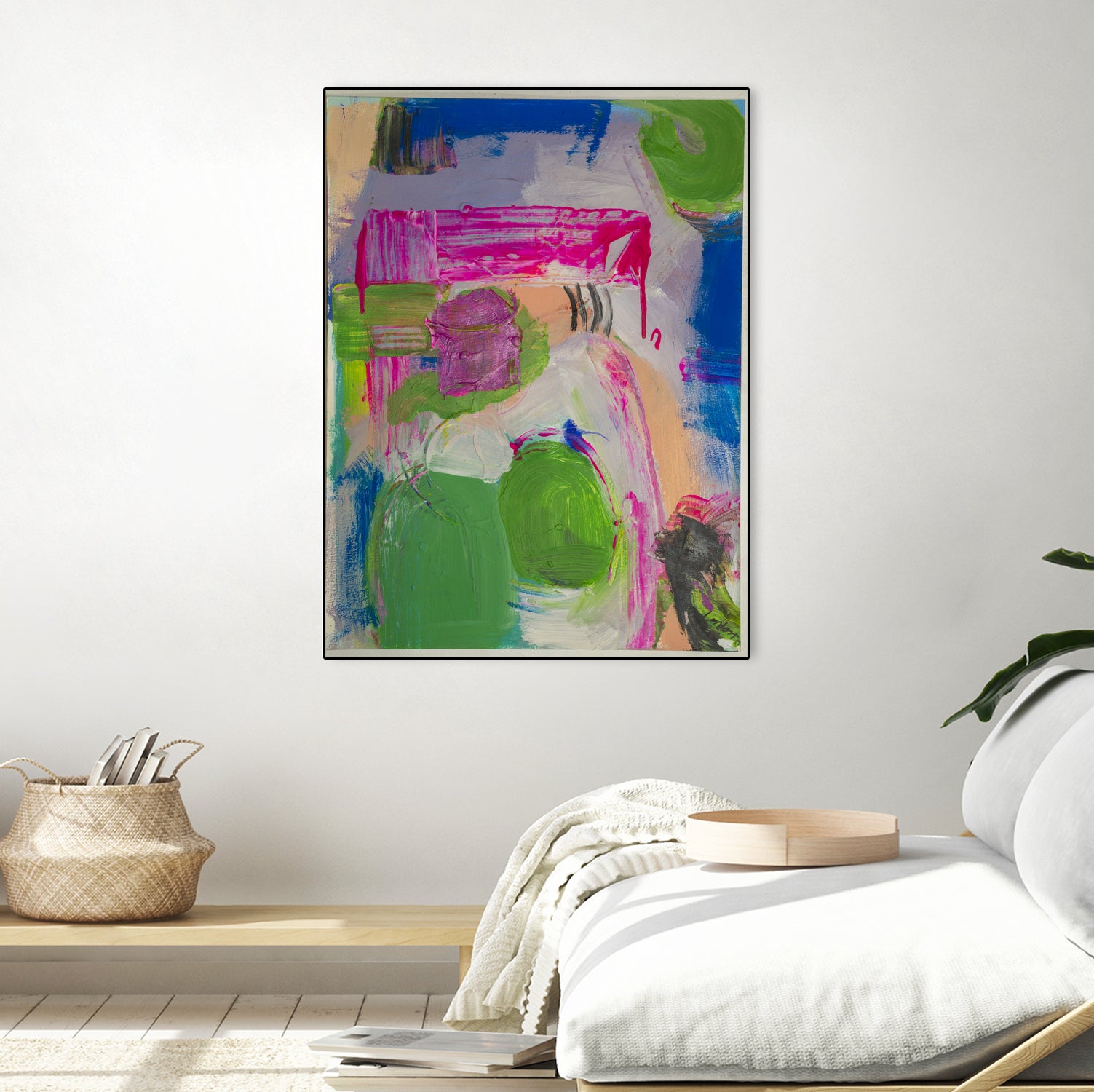 Spring is Sprung by Janet London on GIANT ART - pink abstract