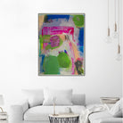 Spring is Sprung by Janet London on GIANT ART - pink abstract