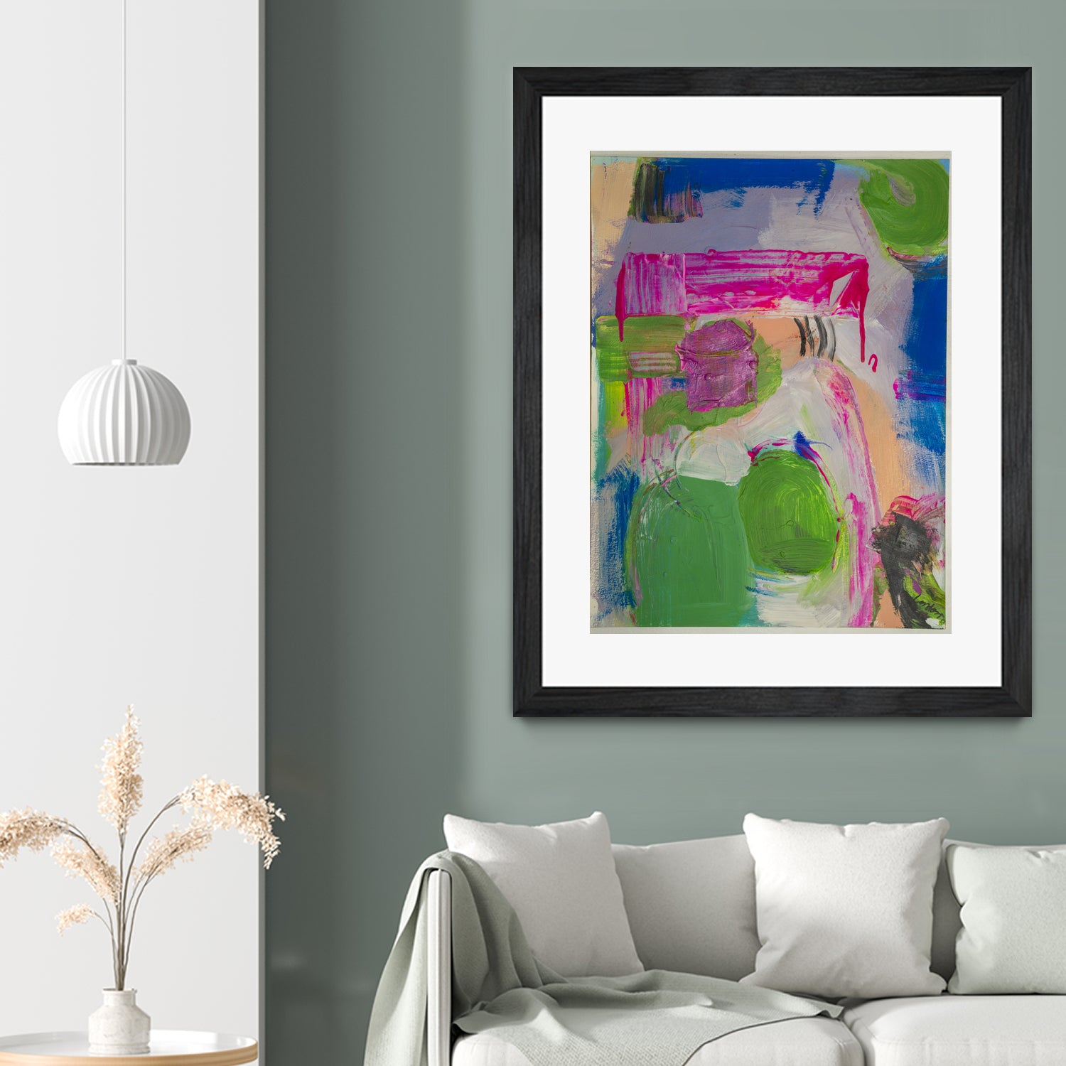 Spring is Sprung by Janet London on GIANT ART - pink abstract