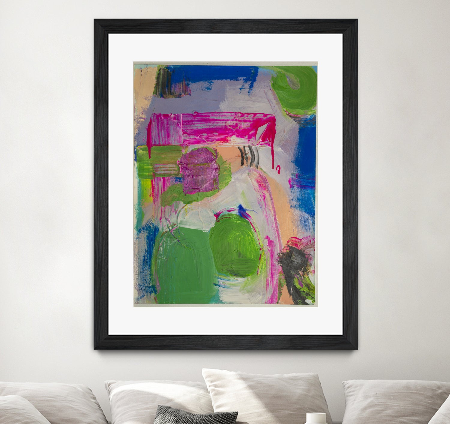 Spring is Sprung by Janet London on GIANT ART - pink abstract