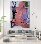 Pink Rage No 3 by Janet London on GIANT ART - coral pink abstract