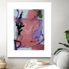 Pink Rage No 3 by Janet London on GIANT ART - coral pink abstract