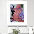 Pink Rage No 3 by Janet London on GIANT ART - coral pink abstract