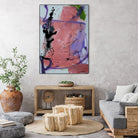 Pink Rage No 3 by Janet London on GIANT ART - coral pink abstract