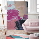 Pink Meltdown by Janet London on GIANT ART - black abstract