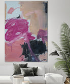 Pink Meltdown by Janet London on GIANT ART - black abstract