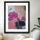 Pink Meltdown by Janet London on GIANT ART - black abstract