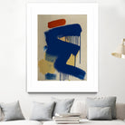 Blue and Orange No 1 by Janet London on GIANT ART - blue abstract