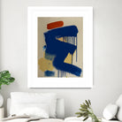 Blue and Orange No 1 by Janet London on GIANT ART - blue abstract