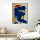 Blue and Orange No 1 by Janet London on GIANT ART - blue abstract