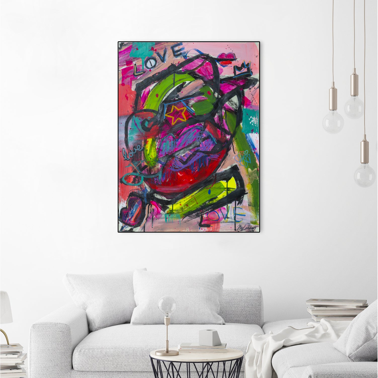 Love is Everything by Janet London on GIANT ART - red abstract