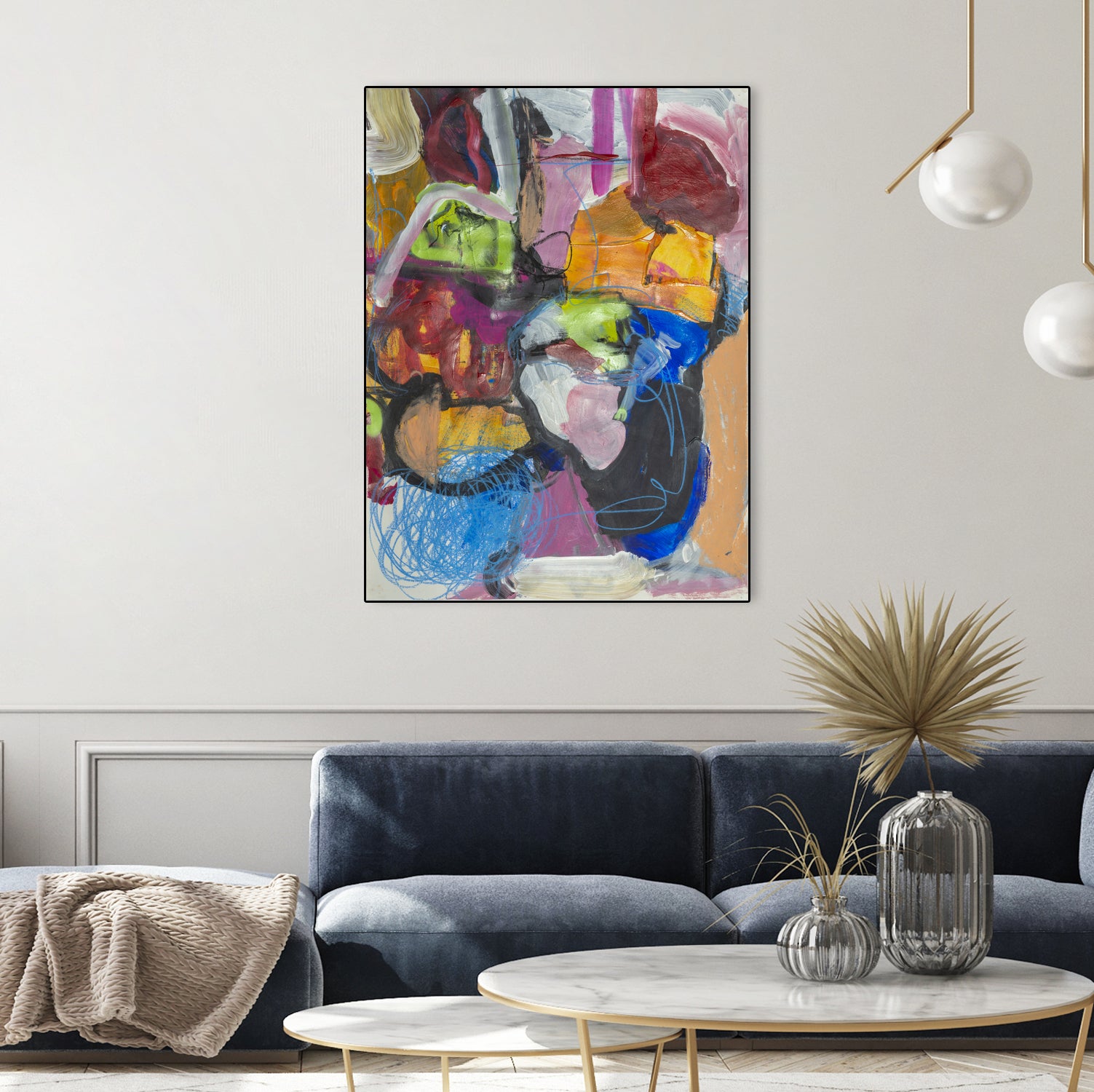 Landscape of Love by Janet London on GIANT ART - multi colours abstract