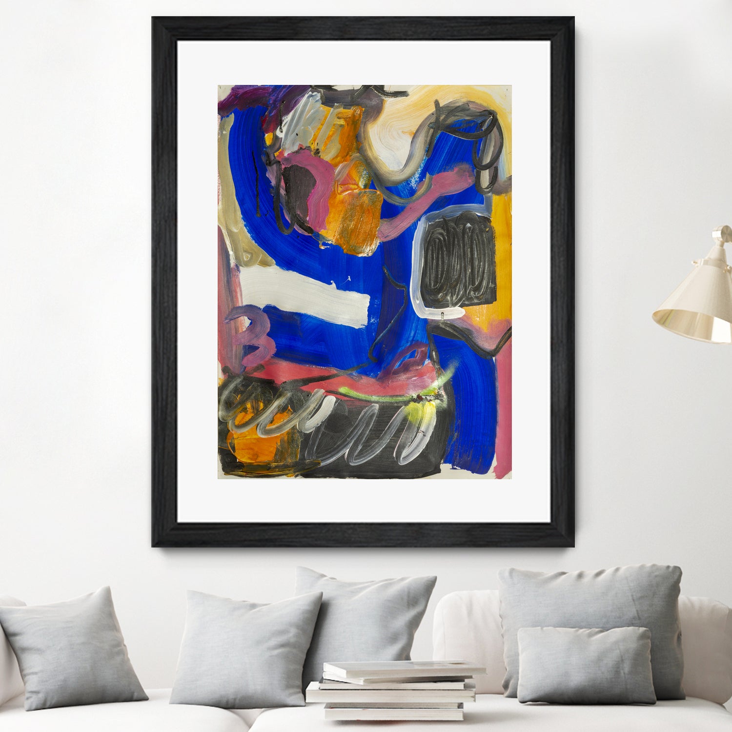 It All Leads Here by Janet London on GIANT ART - blue abstract