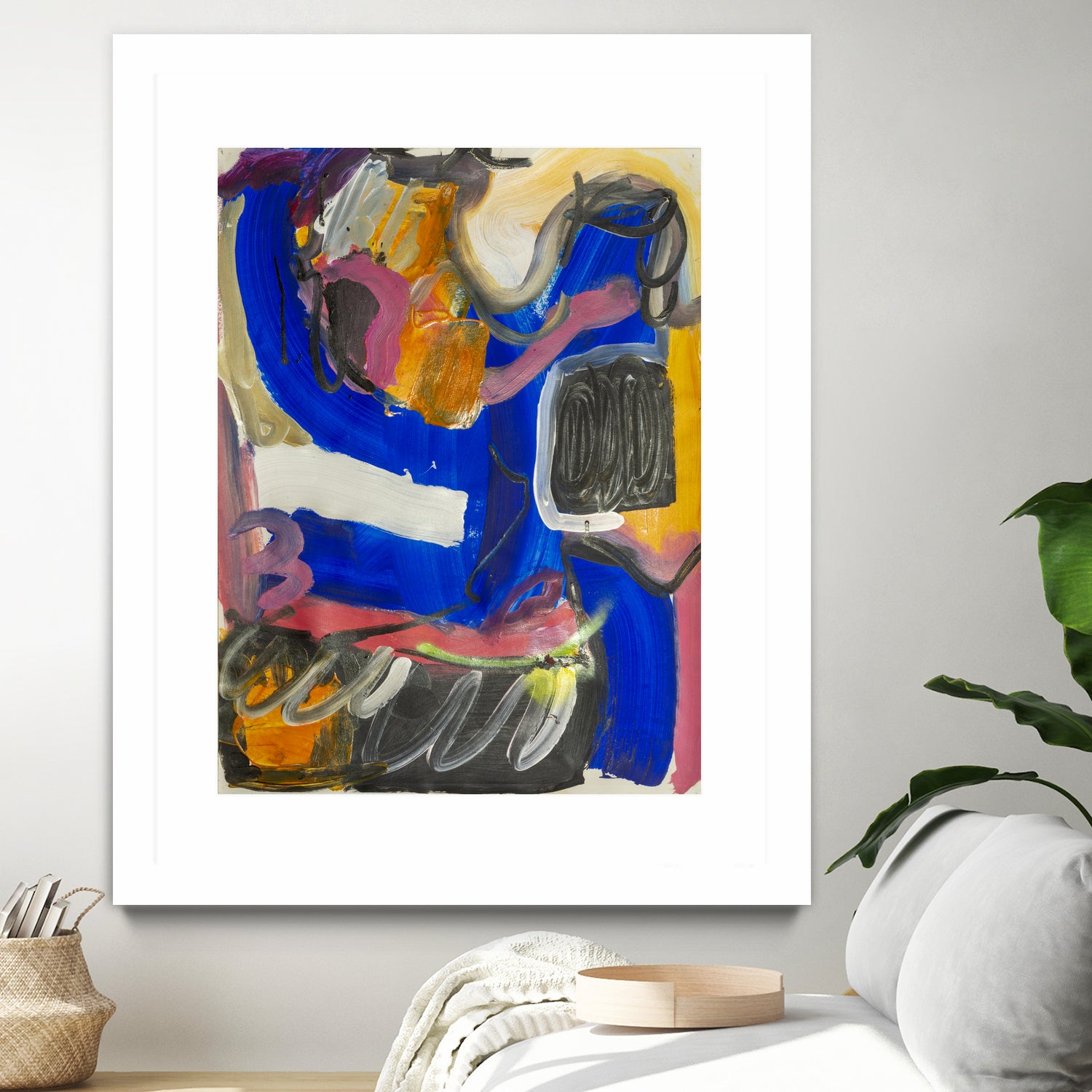 It All Leads Here by Janet London on GIANT ART - blue abstract