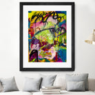 Festive Majesty by Janet London on GIANT ART - fluo yellow abstract