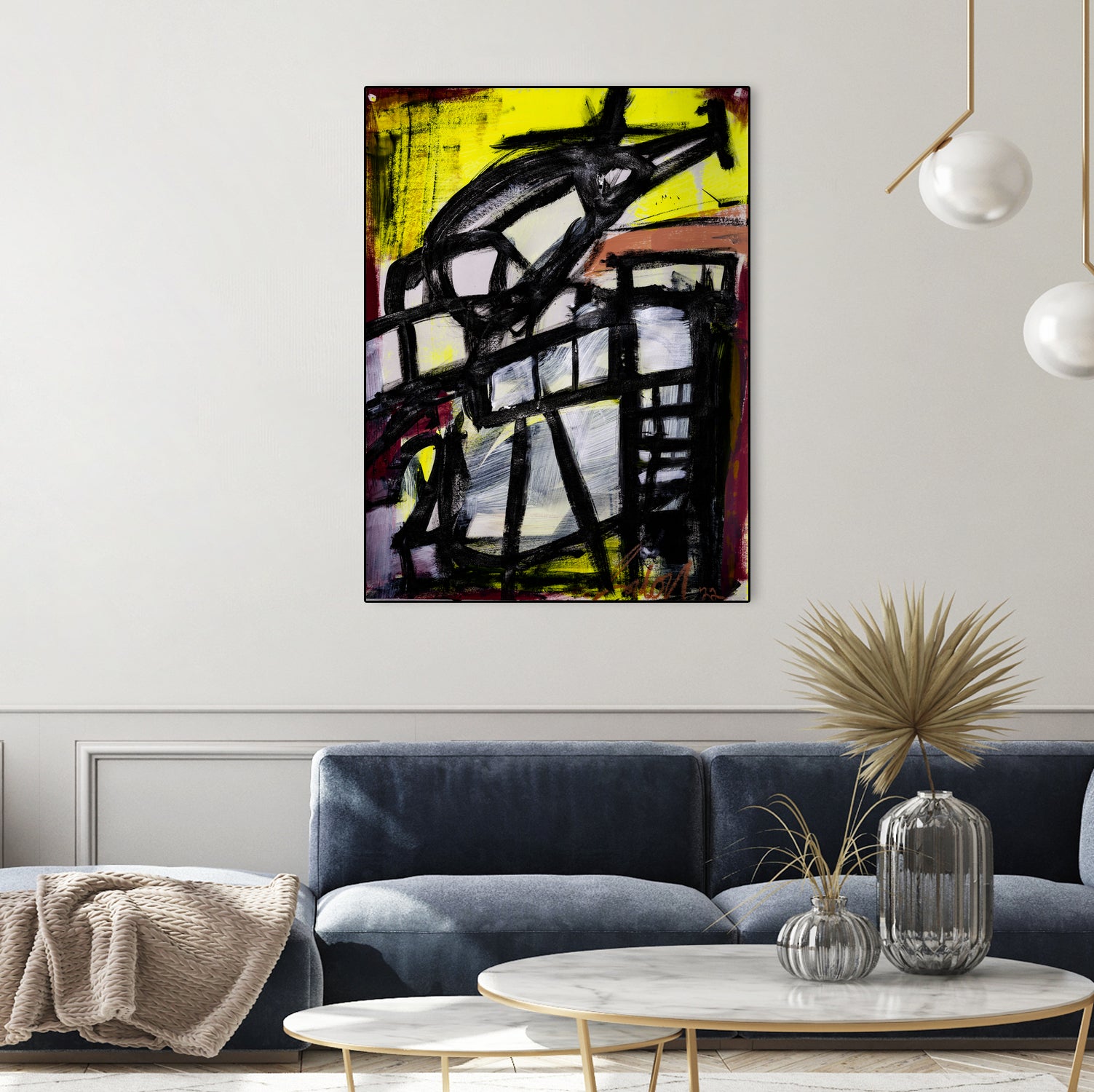 The Helicopter Comes Home by Janet London on GIANT ART - black abstract