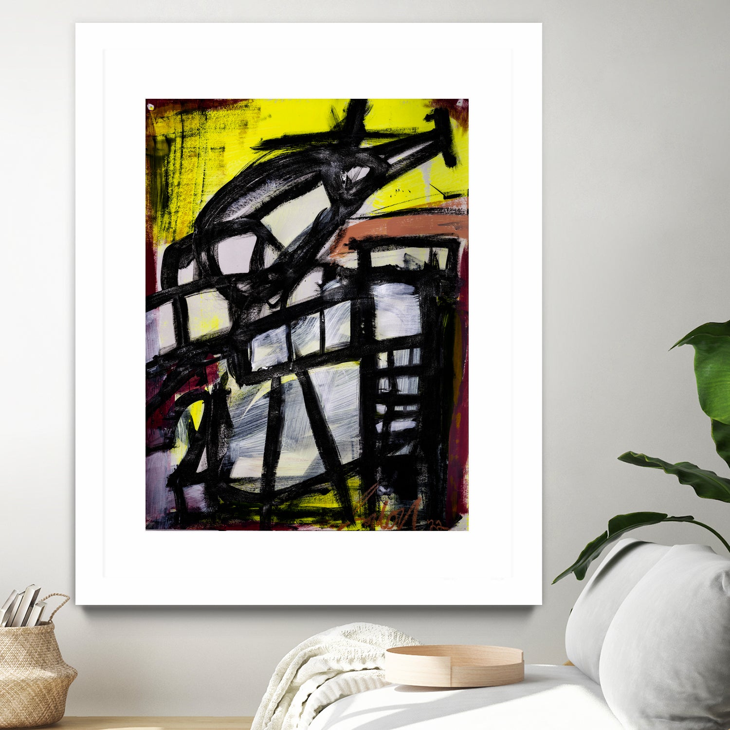 The Helicopter Comes Home by Janet London on GIANT ART - black abstract