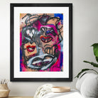 The Lips of Love by Janet London on GIANT ART - pink abstract