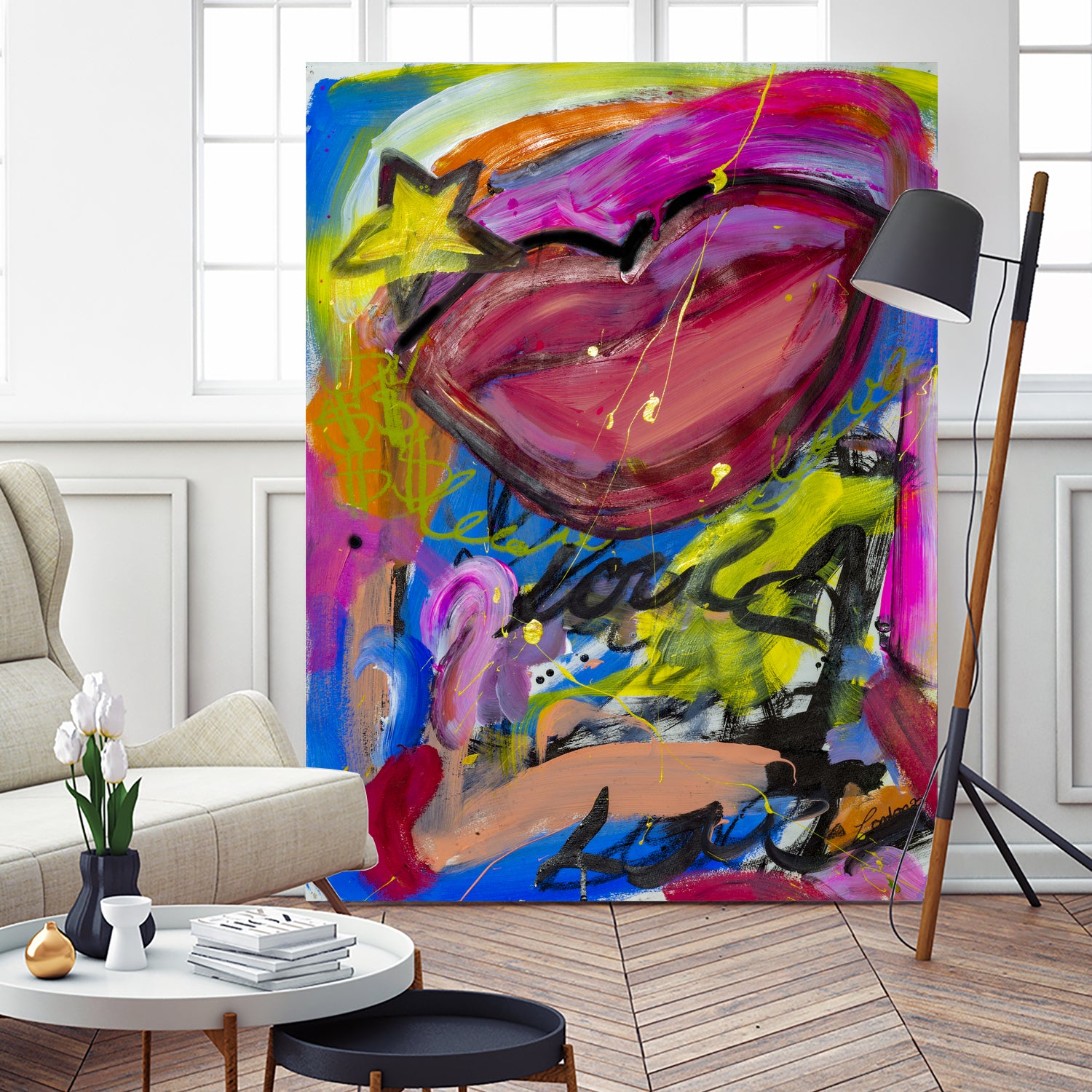 A Star is Born by Janet London on GIANT ART - pink abstract