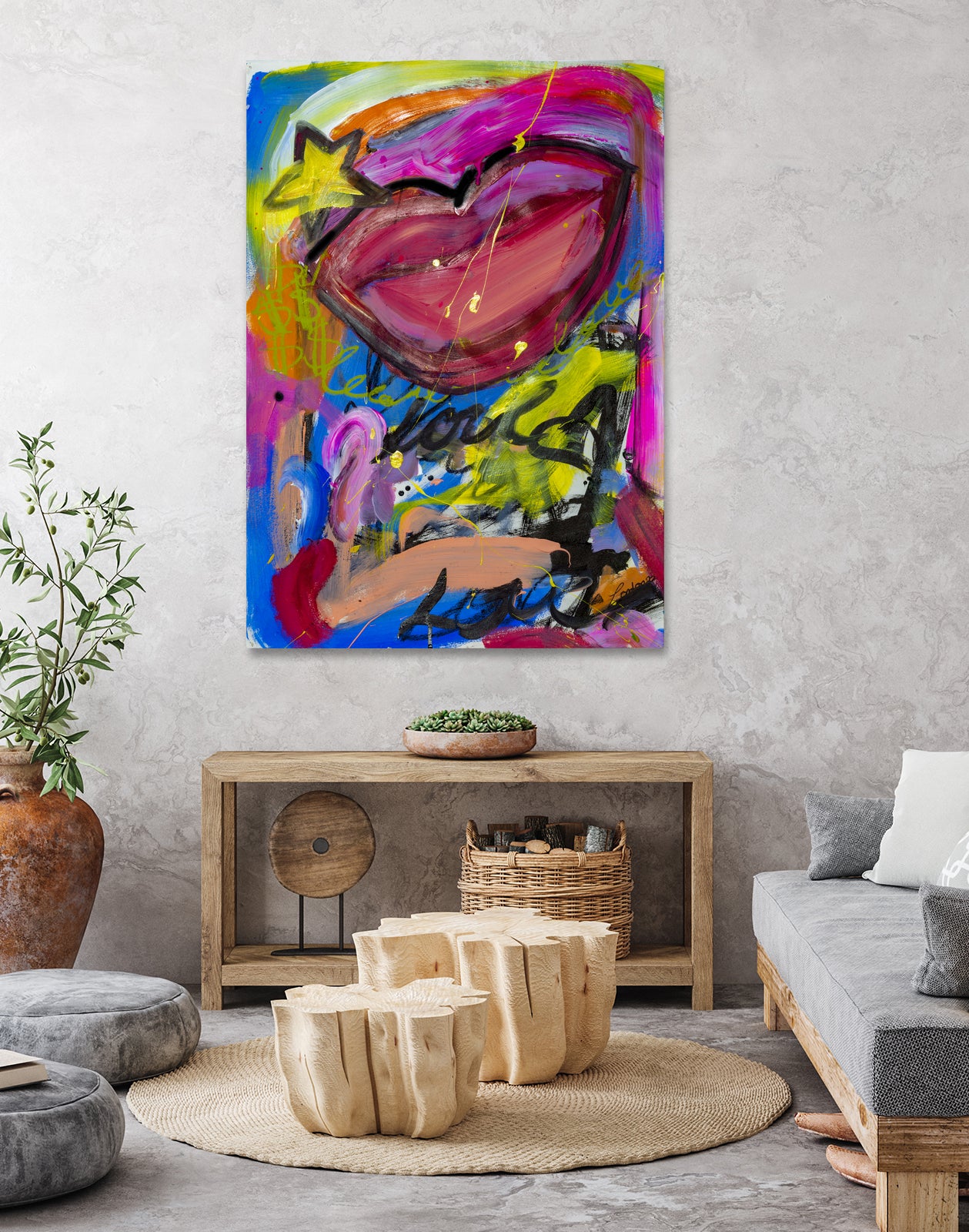 A Star is Born by Janet London on GIANT ART - pink abstract