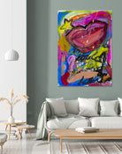 A Star is Born by Janet London on GIANT ART - pink abstract