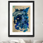 Feel the Ocean`s Power No 1 by Janet London on GIANT ART - blue abstract