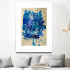 Feel the Ocean`s Power No 2 by Janet London on GIANT ART - blue abstract