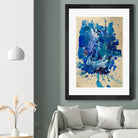 Feel the Ocean`s Power No 2 by Janet London on GIANT ART - blue abstract