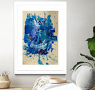 Feel the Ocean`s Power No 2 by Janet London on GIANT ART - blue abstract