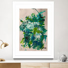 Endless Turquoise and Green No 2 by Janet London on GIANT ART - green abstract