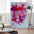 The Power of Pink by Janet London on GIANT ART - red abstract