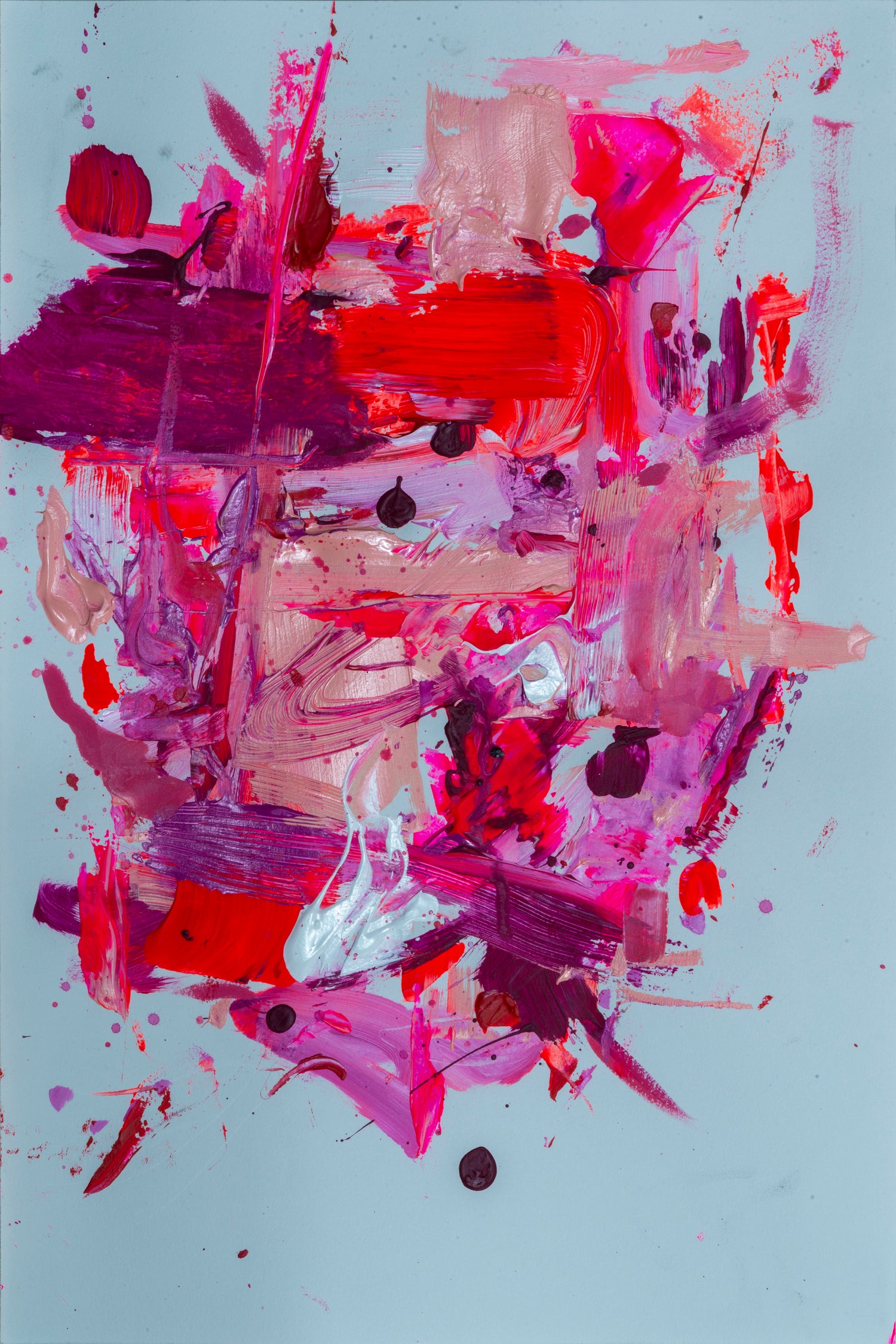 The Power of Pink by Janet London on GIANT ART - red abstract