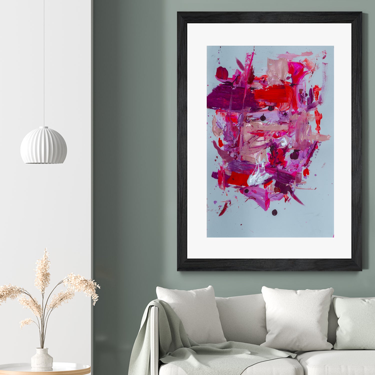 The Power of Pink by Janet London on GIANT ART - red abstract