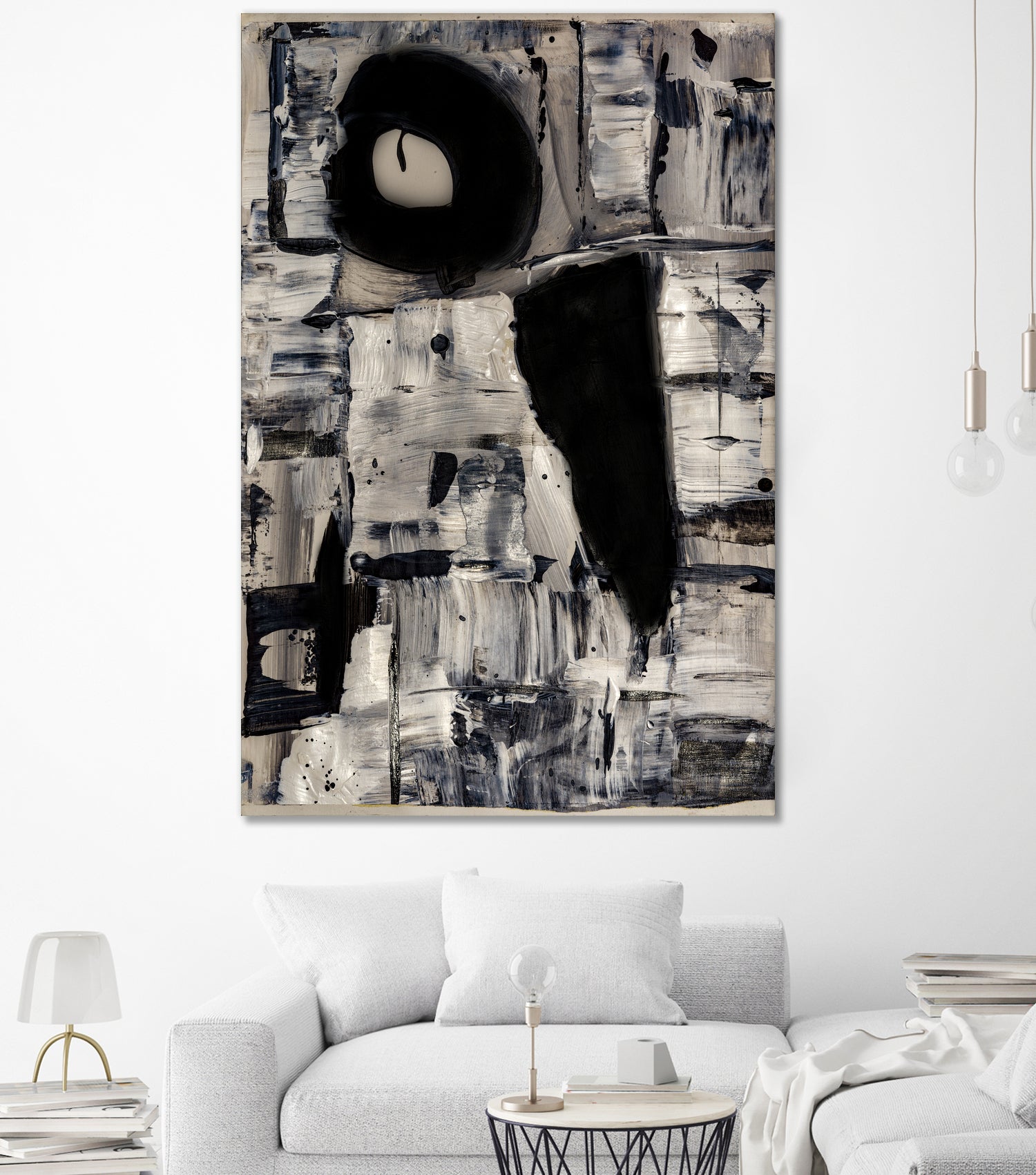 Ancient Shapes by Janet London on GIANT ART - black and white abstract