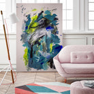 Electric Flow no 1 by Janet London on GIANT ART - fluo abstract