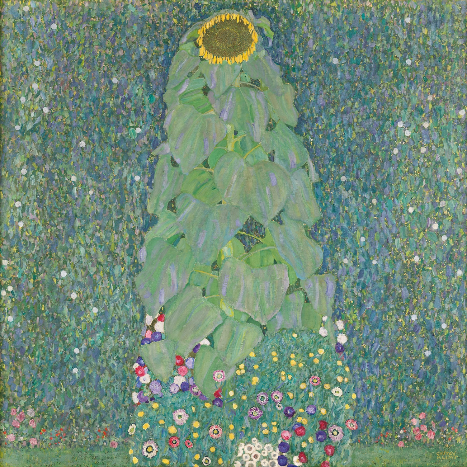 Sunflower, 1907 by Gustav Klimt  on GIANT ART - green botanical