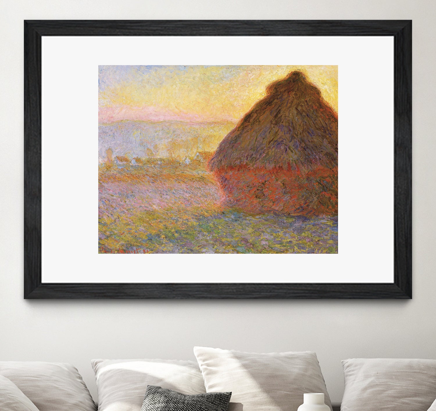 Grainstack (Sunset) by Claude Monet on GIANT ART - museums