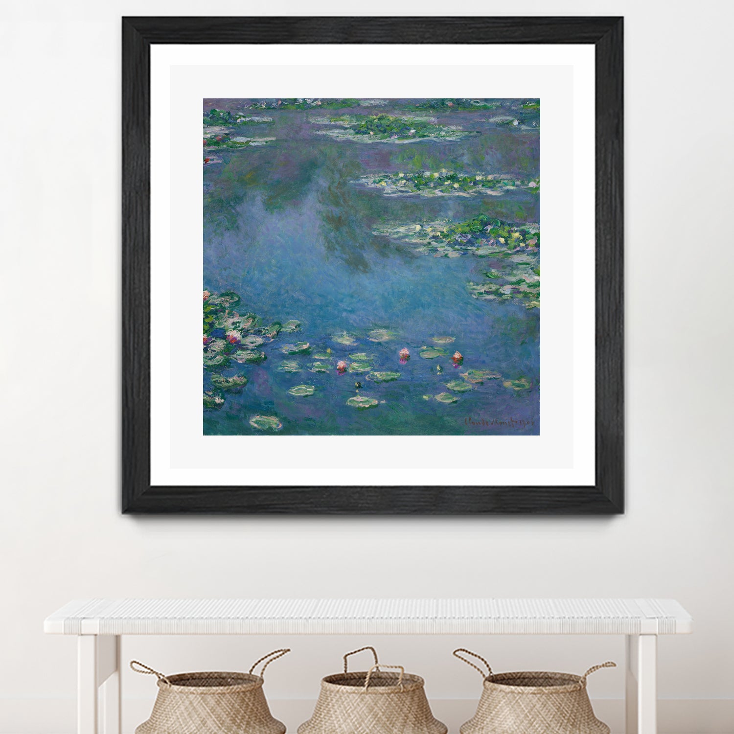 Water Lilies, 1906 by Claude Monet  on GIANT ART - blue botanical