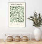 Botanica Verde by M Studio on GIANT ART - green botanical framed canvas