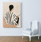 women reading by Mstudio on GIANT ART - beige figurative