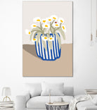 Vase printanier by M Studio on GIANT ART - blue floral flowers