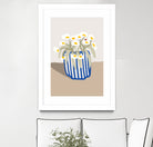Vase printanier by M Studio on GIANT ART - blue floral flowers