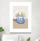 Vase printanier by M Studio on GIANT ART - blue floral flowers