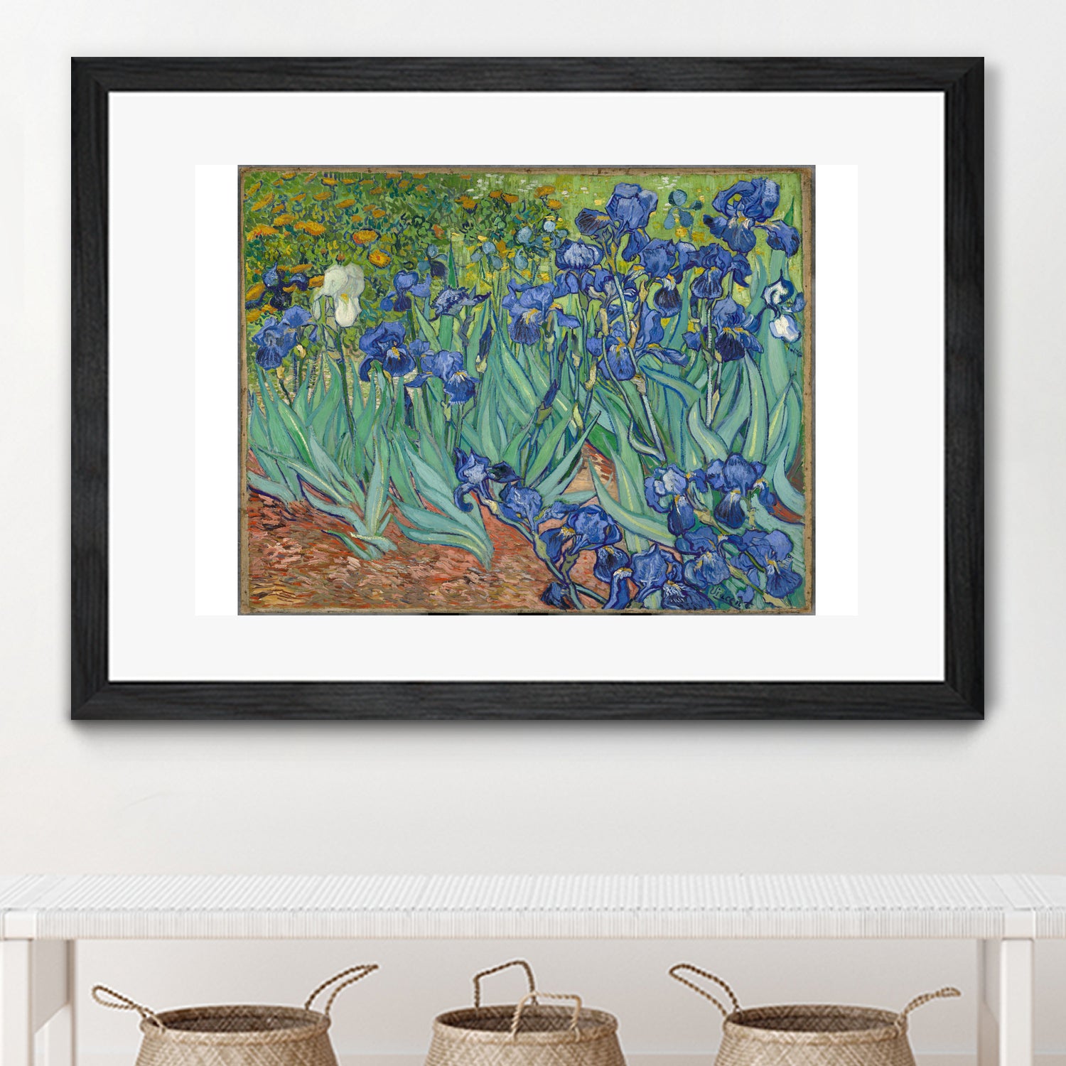 Irises, 1889 by Vincent Van Gogh on GIANT ART - green botanical