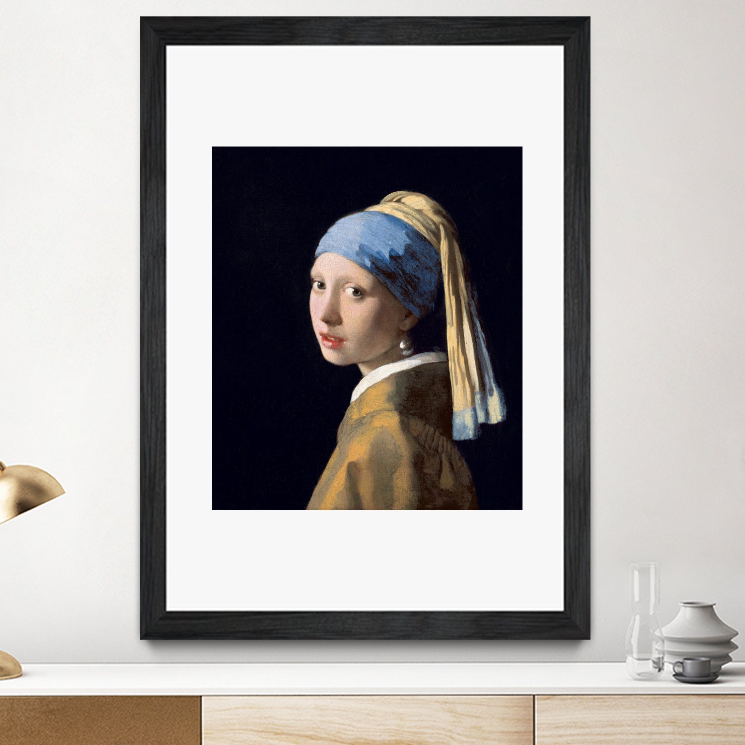 Girl with a Pearl Earring (1665) by Johannes Vermeer on GIANT ART - museums