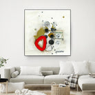 Actual #1 by Sylvie Cloutier on GIANT ART - red abstrait