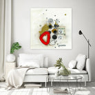 Actual #1 by Sylvie Cloutier on GIANT ART - red abstrait