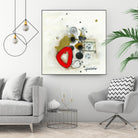 Actual #1 by Sylvie Cloutier on GIANT ART - red abstrait