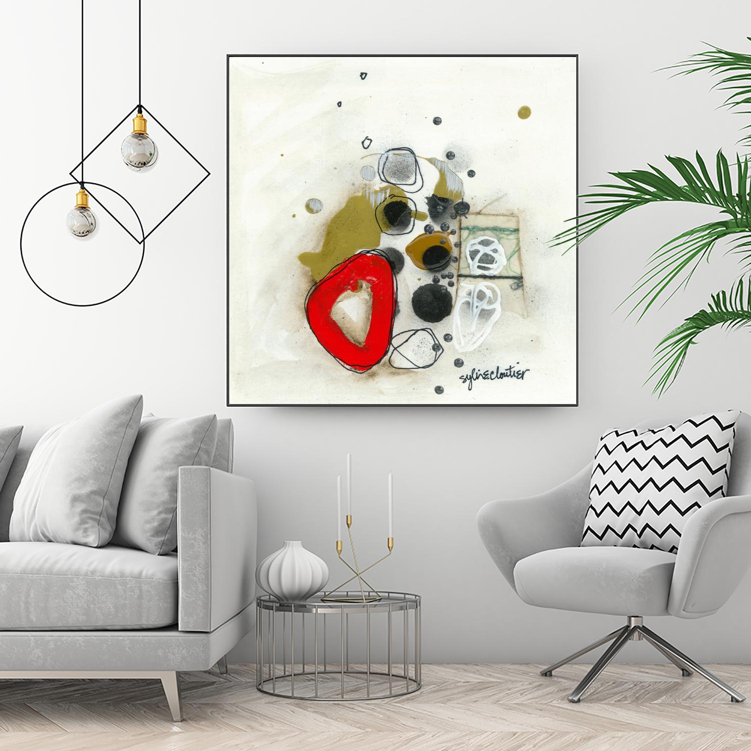 Actual #1 by Sylvie Cloutier on GIANT ART - red abstrait