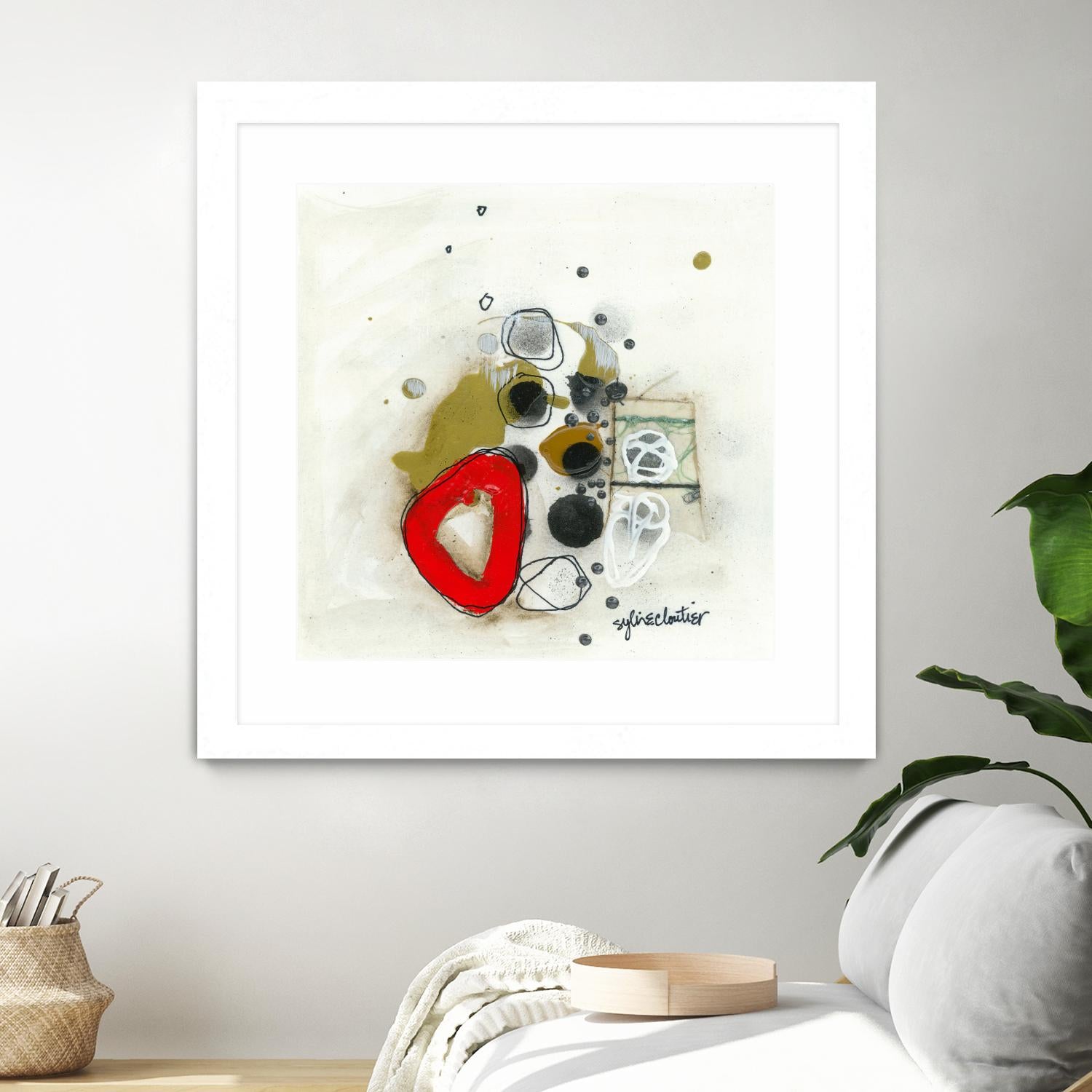 Actual #1 by Sylvie Cloutier on GIANT ART - red abstrait